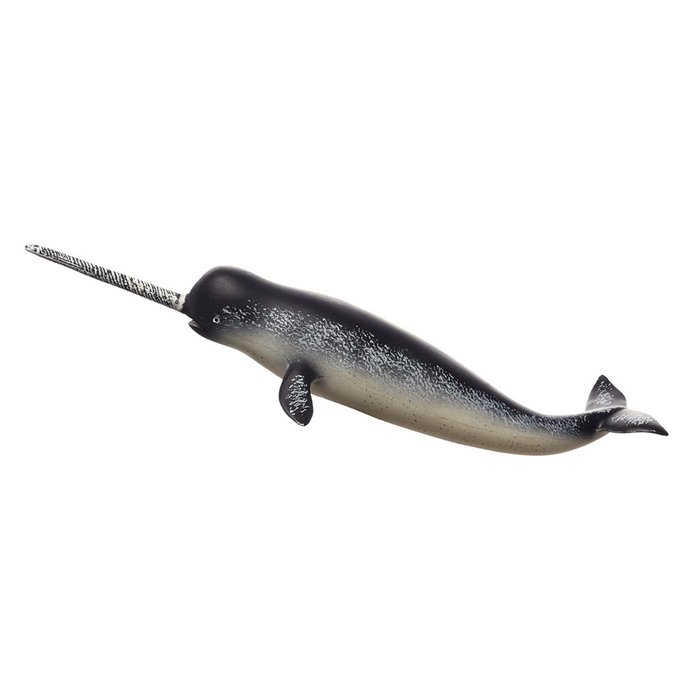 Animal Planet - Mojo Narwhal Toy Figure - Dark Grey