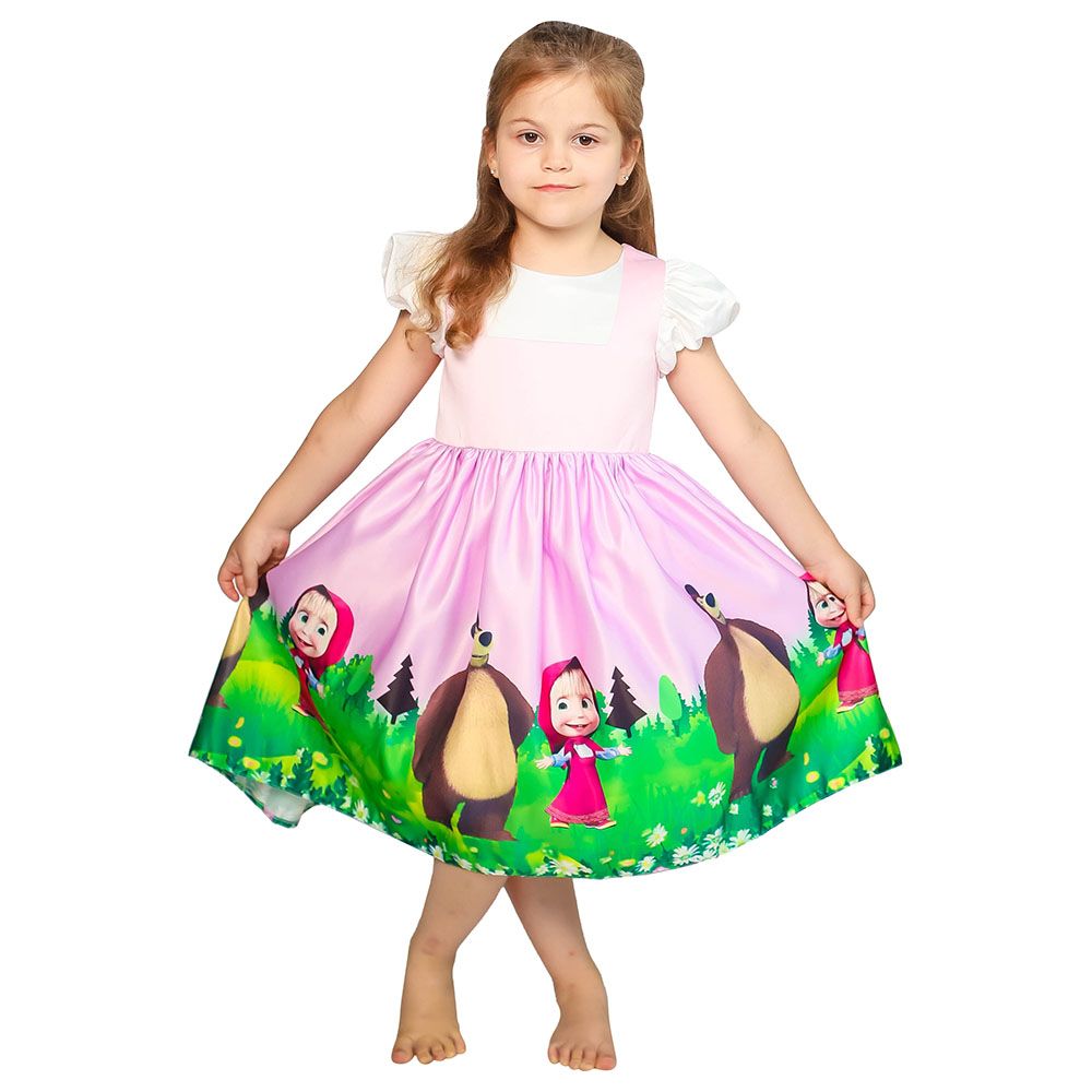 D' Daniela - Masha & The Bear Masha Dress - Baby Pink