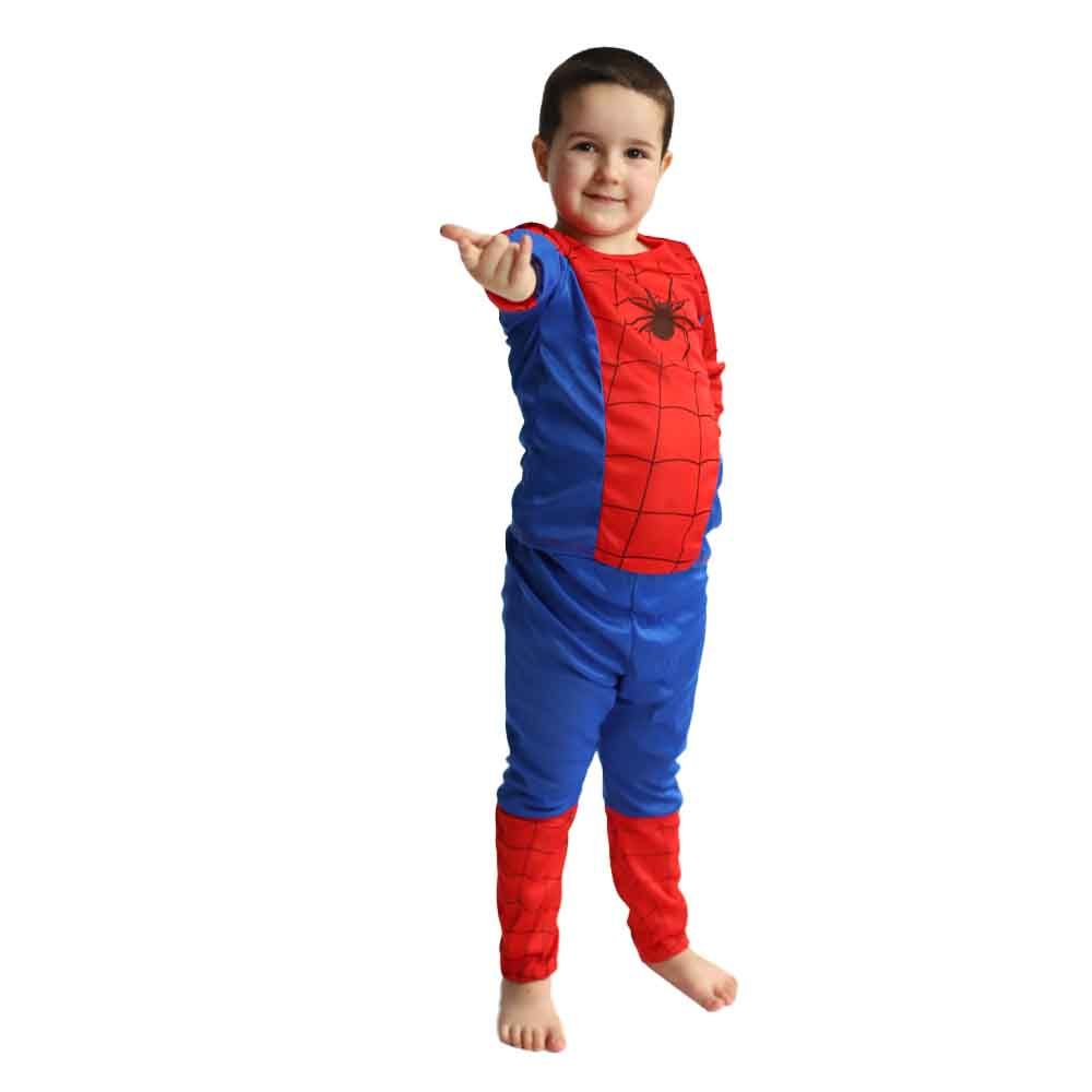 D' Daniela - Boys Spiderman Costume Without Muscle - Red