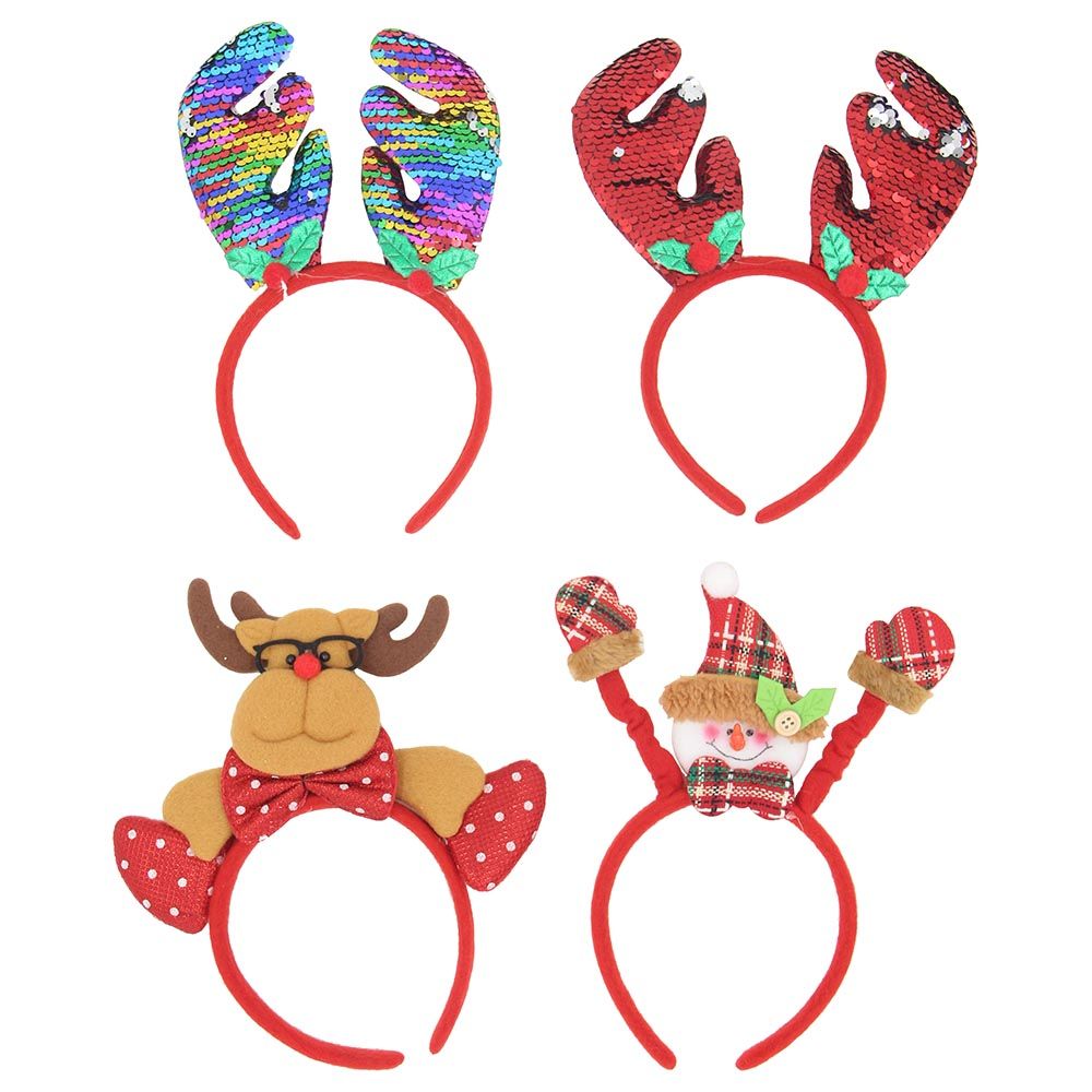 D' Daniela - 4pc-Set Christmas Headbands