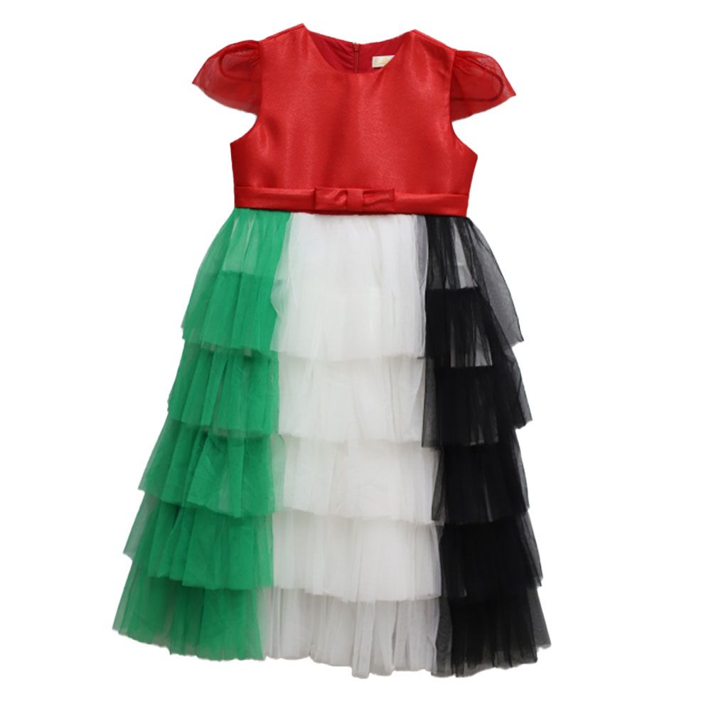 D' Daniela - Girls UAE National Day Tiered Dress