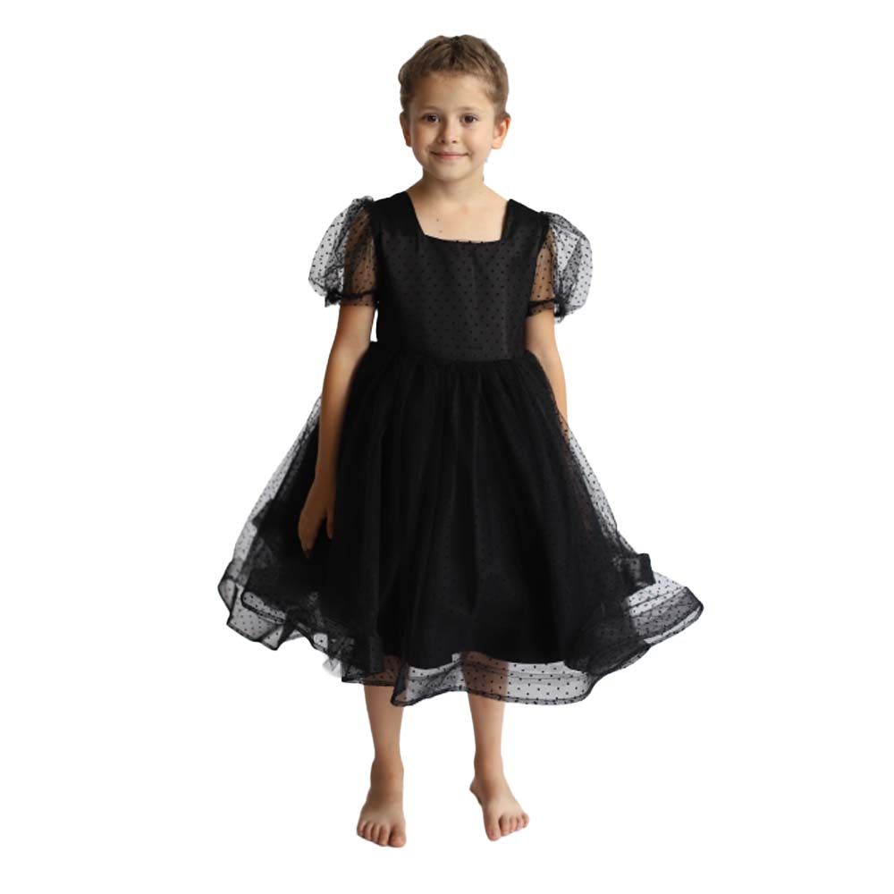 D' Daniela - Princess Dot Dress - Black