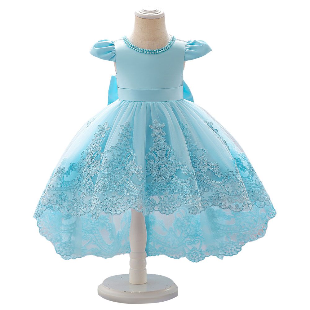 D' Daniela - Embroidery Princess Dress - Sky Blue