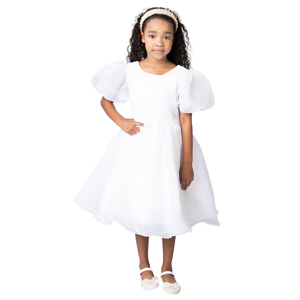 D' Daniela - Tulip Party Dress - White