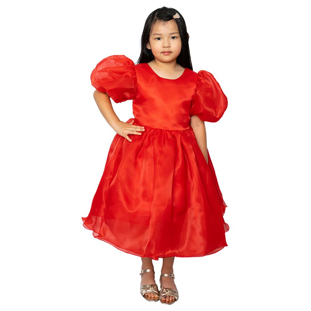 D' Daniela - Tulip Party Dress - Red