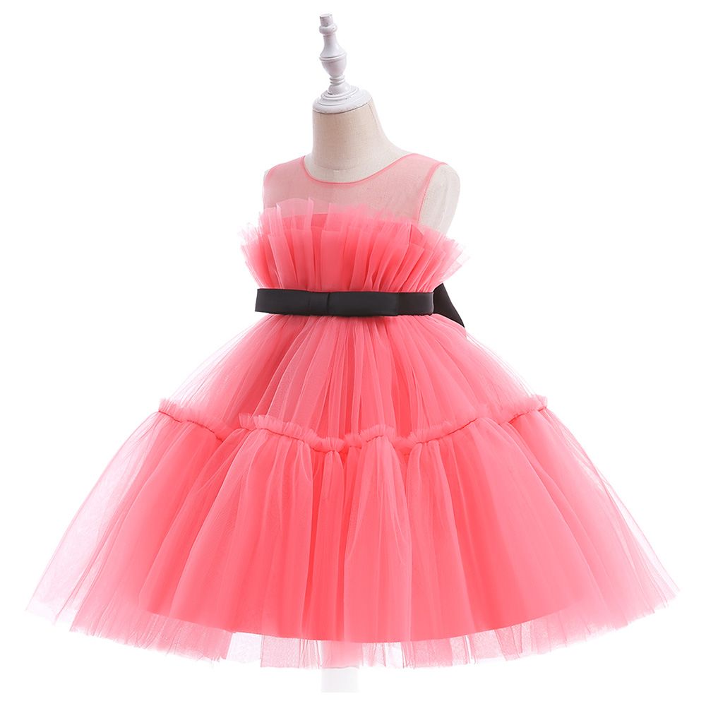 D' Daniela - Adult Layered Gown Dress - Watermelon