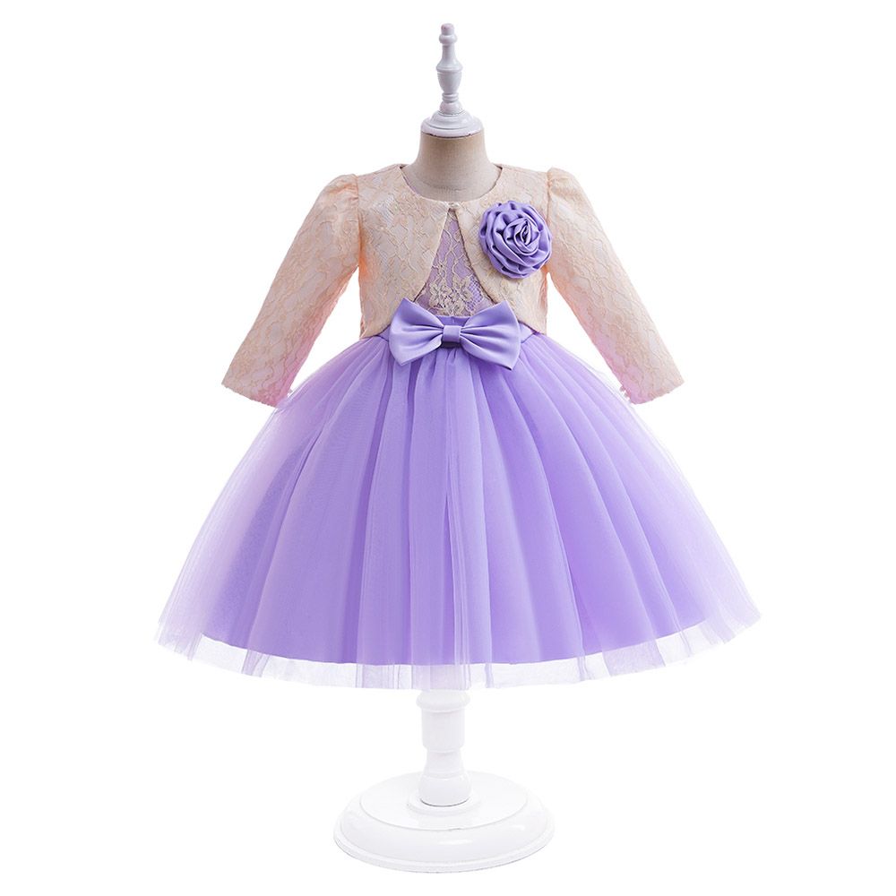 D' Daniela - Rose Party Dress - Purple