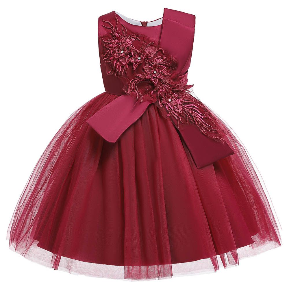 D' Daniela - La Bella Party Dress - Dark Red