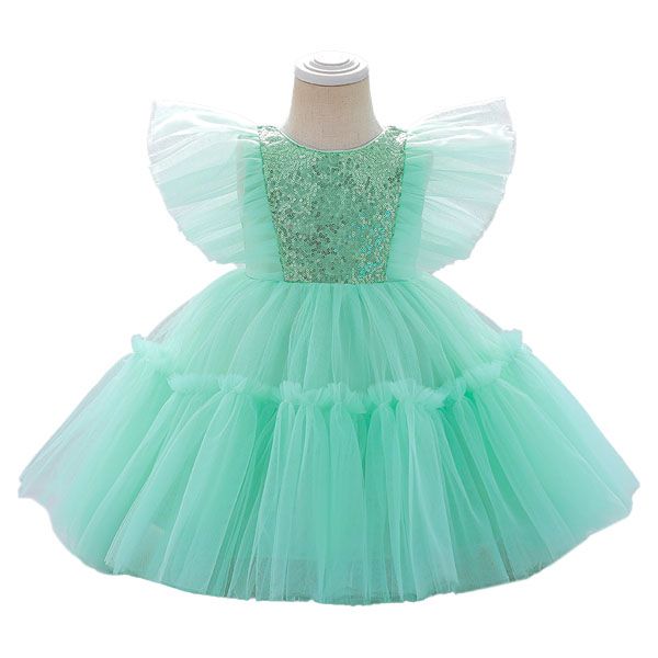 D' Daniela - Alice Butterfly Party Dress - Light Green