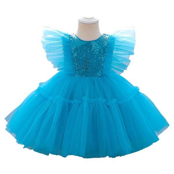 D' Daniela - Alice Butterfly Party Dress - Blue