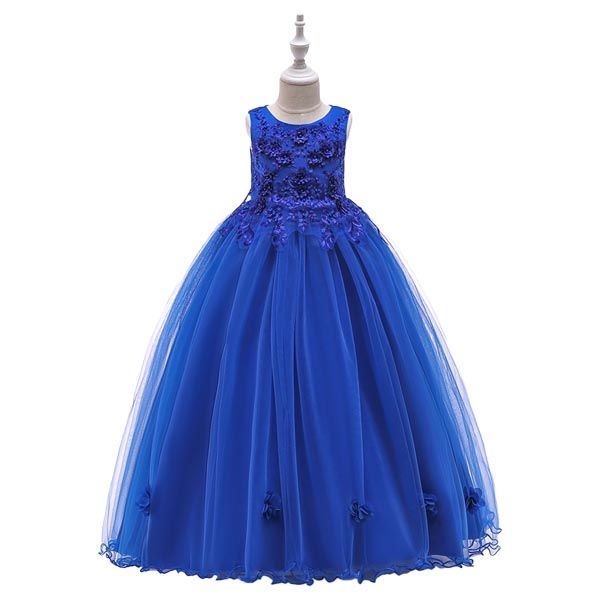 D' Daniela - Lea Floral Party Dress - Blue