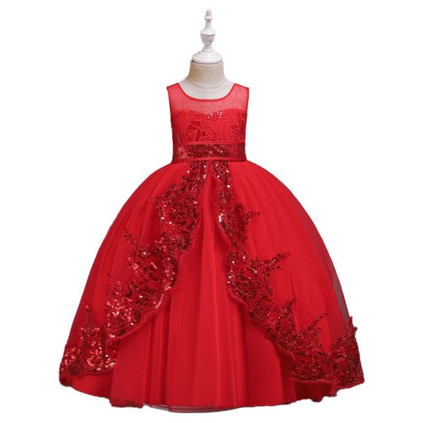 D' Daniela - Rose Princess Party Dress - Red