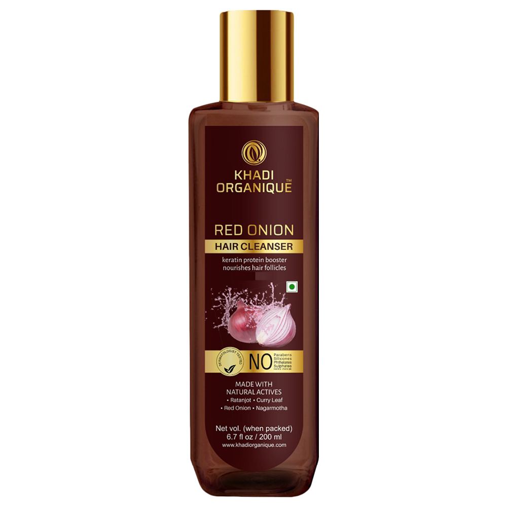 Khadi Organique - Red Onion Hair Cleanser Shampoo - 200ml