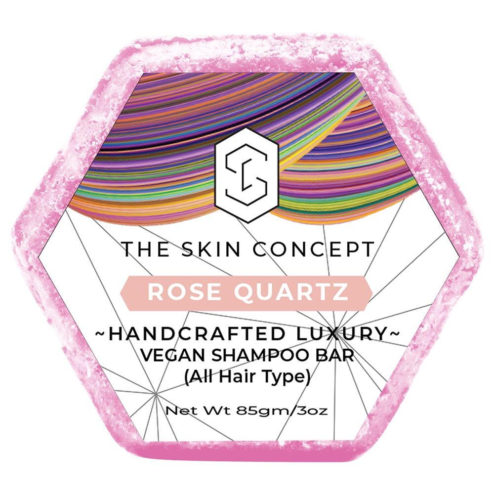 The Skin Concept - Handmade Solid Shampoo Bar - Rose Quartz