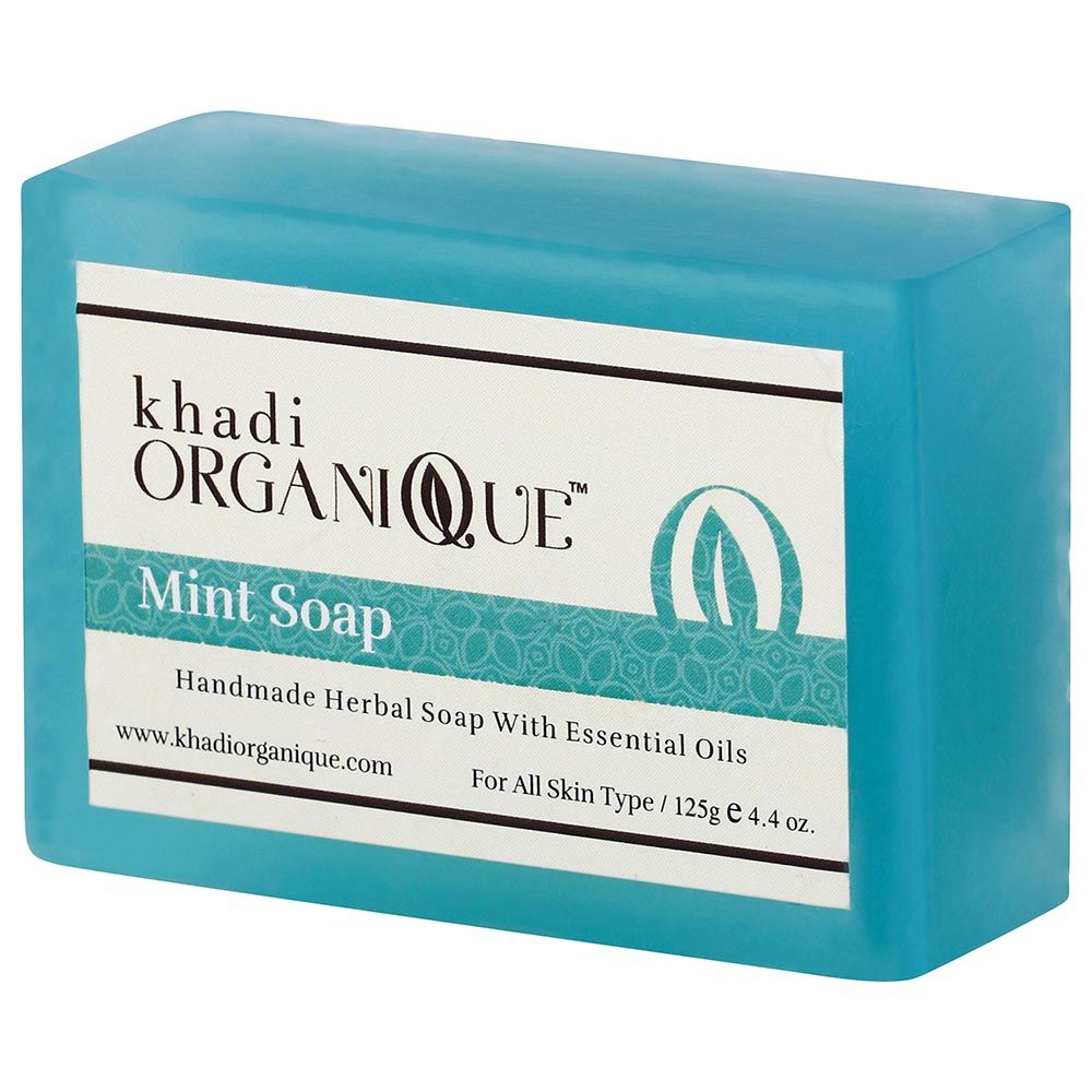 Khadi Organique Natural Handmade Mint Soap