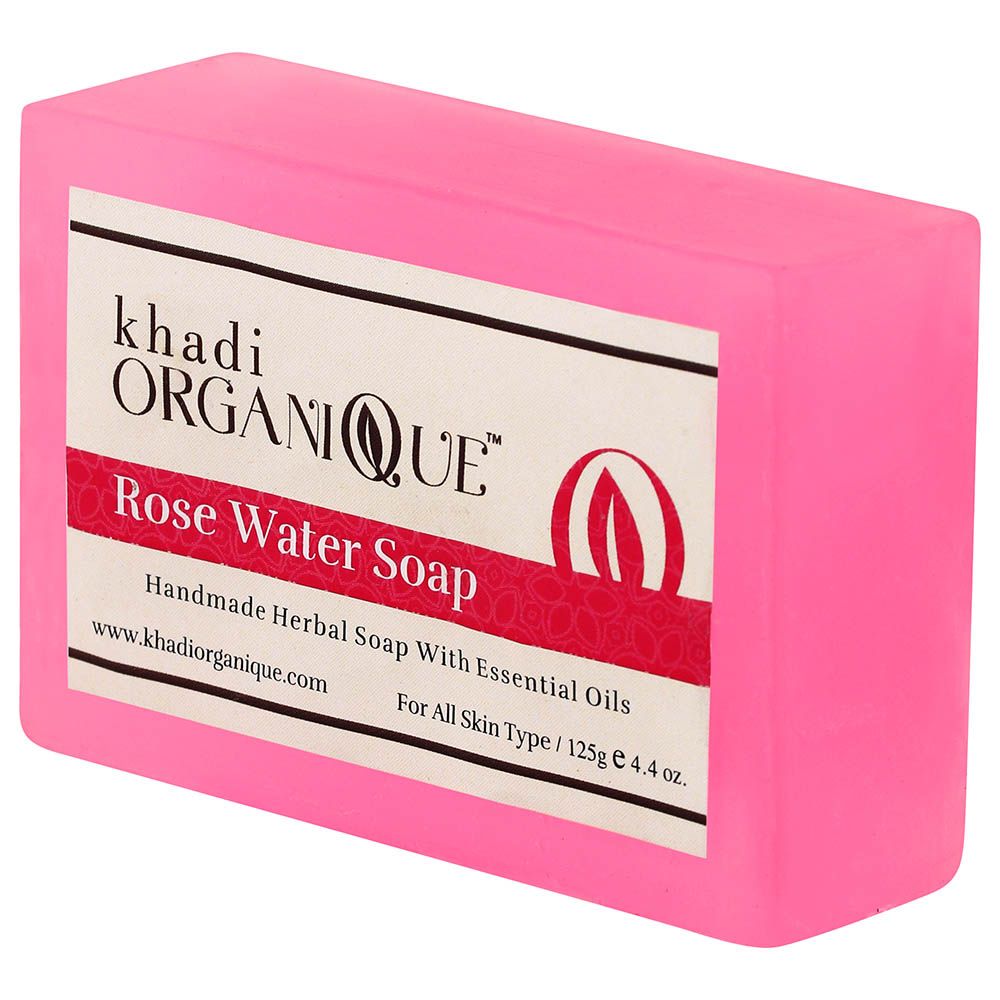 Khadi Organique Natural Handmade Rose Water Soap