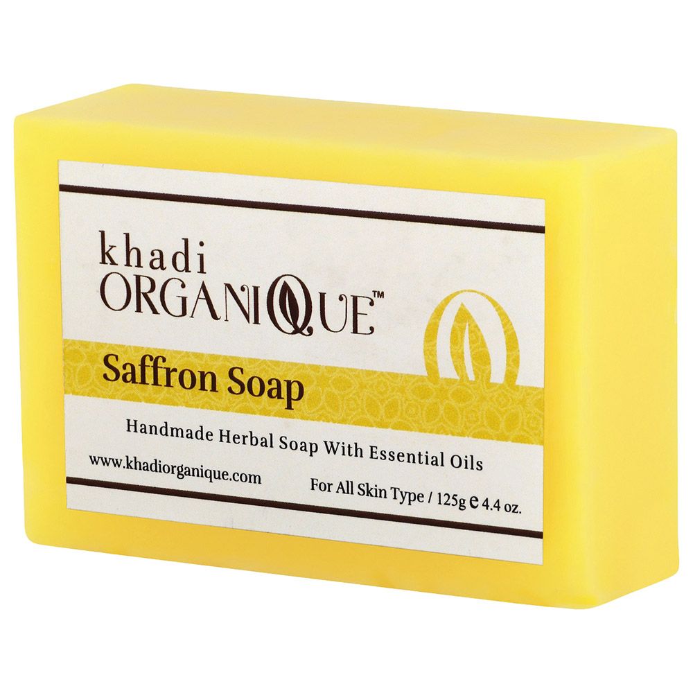 Khadi Organique Natural Handmade Saffron Soap