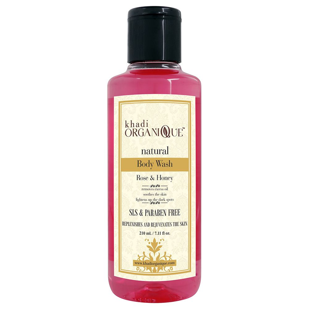 Khadi Organique Natural Rose And Honey Body Wash