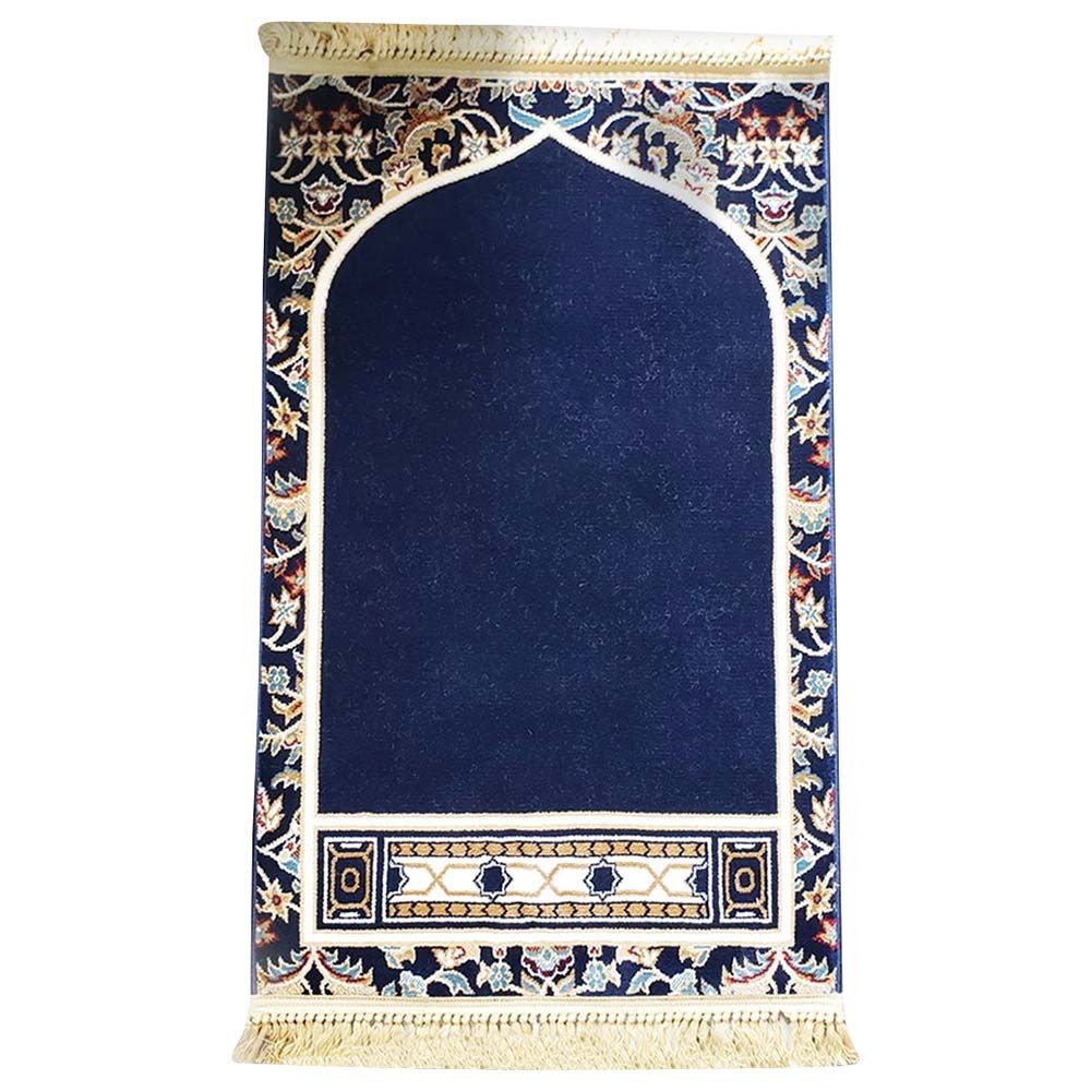 Deensquare - Makkah Imam Prayer Mat - Navy Blue