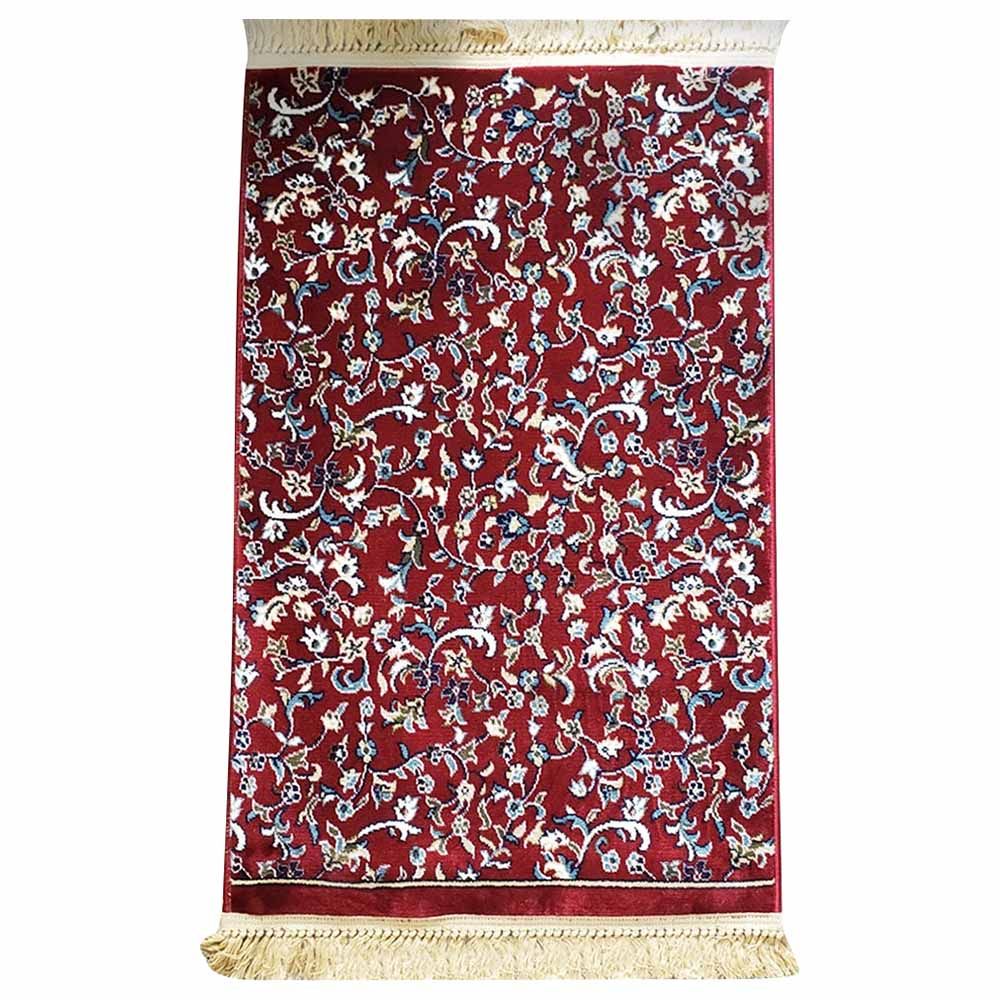 Deensquare - Al Rawdah Plain Premium Prayer Mat - Red