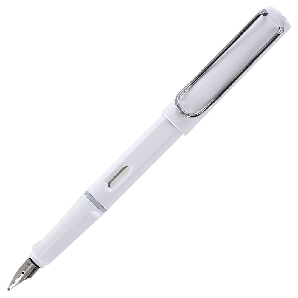 Lamy - Safari Shiny White Fine Nib Fountain Pen