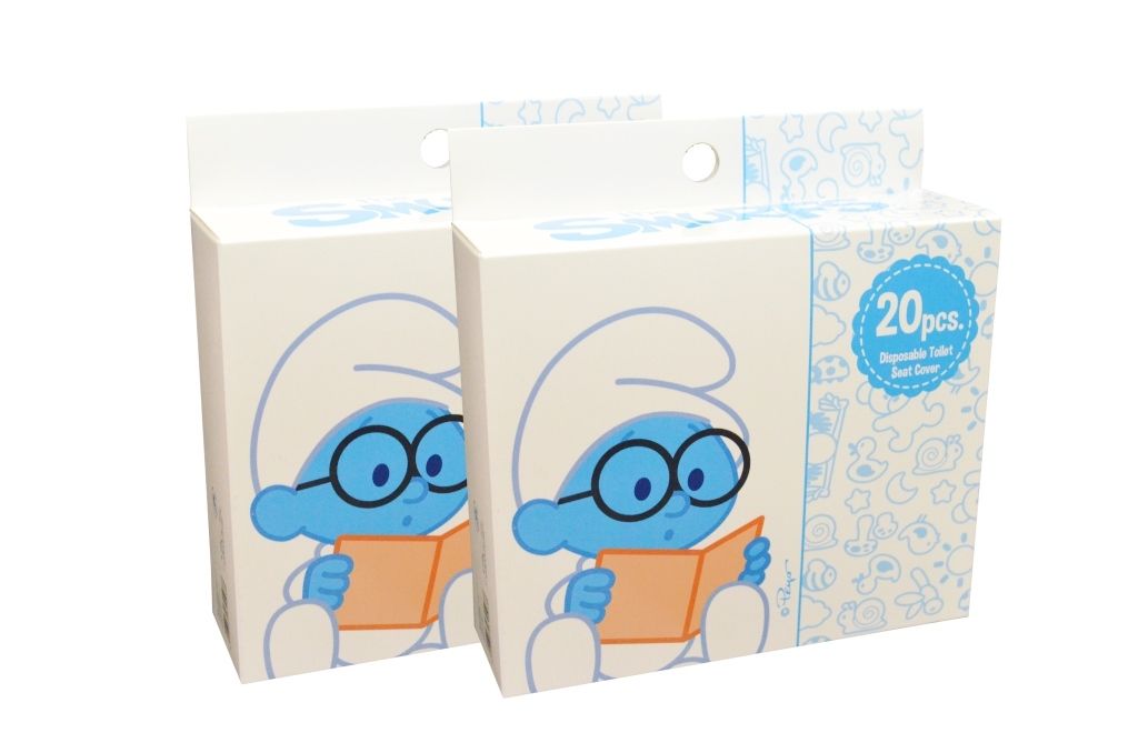 Smurf - Disposable Toilet Seat Covers, 20pcs. (Bundle of 2)