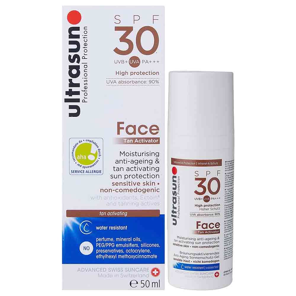 ألترا صن - كريم تسمير الوجه SPF30 - 50 مل