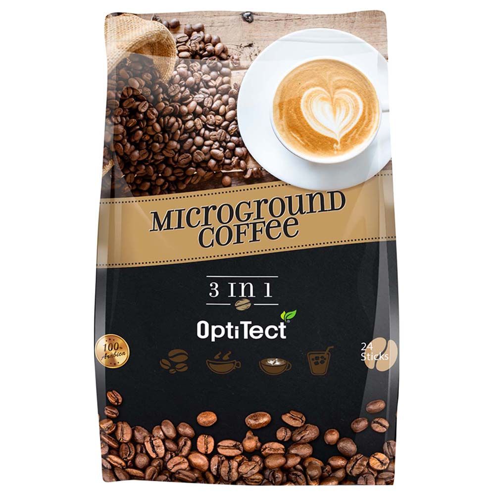 Optitect - 3-In-1 Arabica Micro Ground Coffee Sticks - 24's