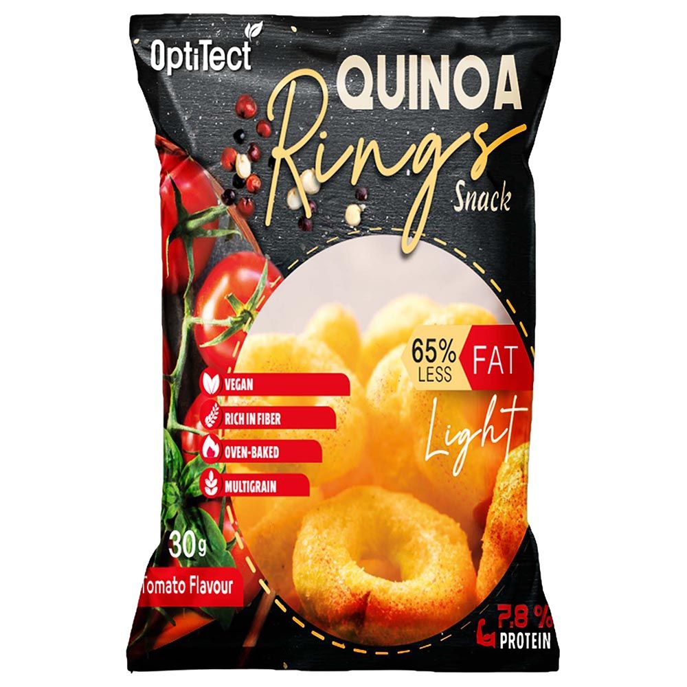 Optitect - Quinoa Rings Snack - Tomato - 30G