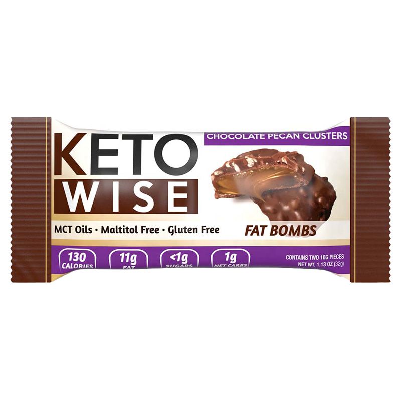 Keto Wise - Fat Bombs - Chocolate Pecan Clusters