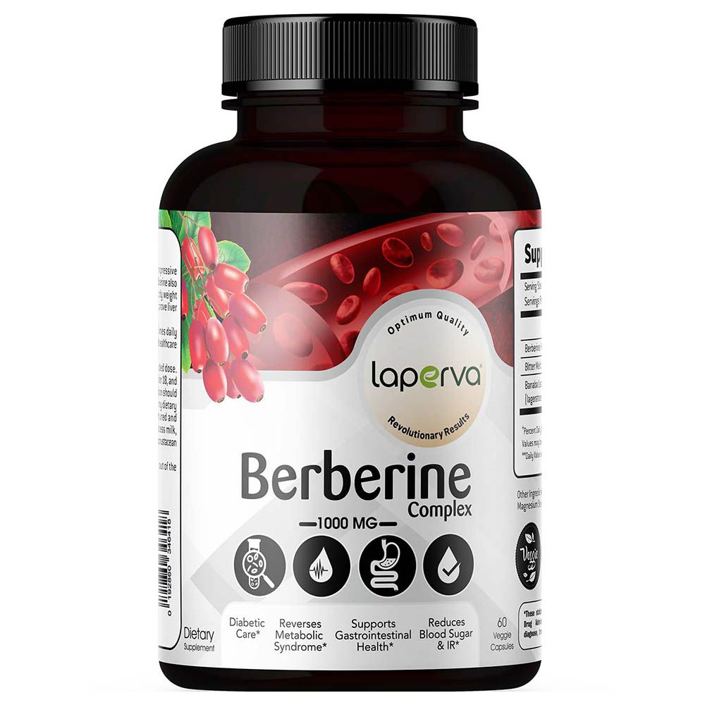 Laperva - Berberine Complex Capsules - 1000Mg - 60pc