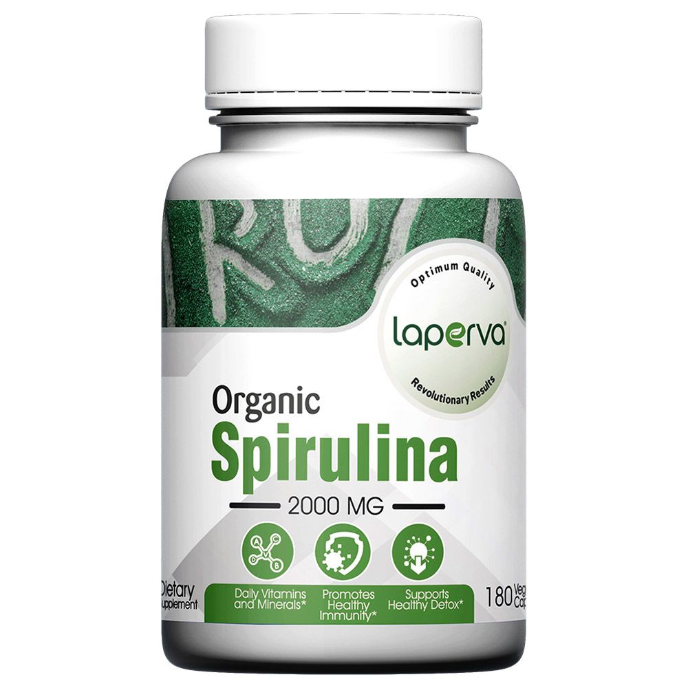 Laperva - Spirulina Veggie Capsules - 2000Mg - 180pc