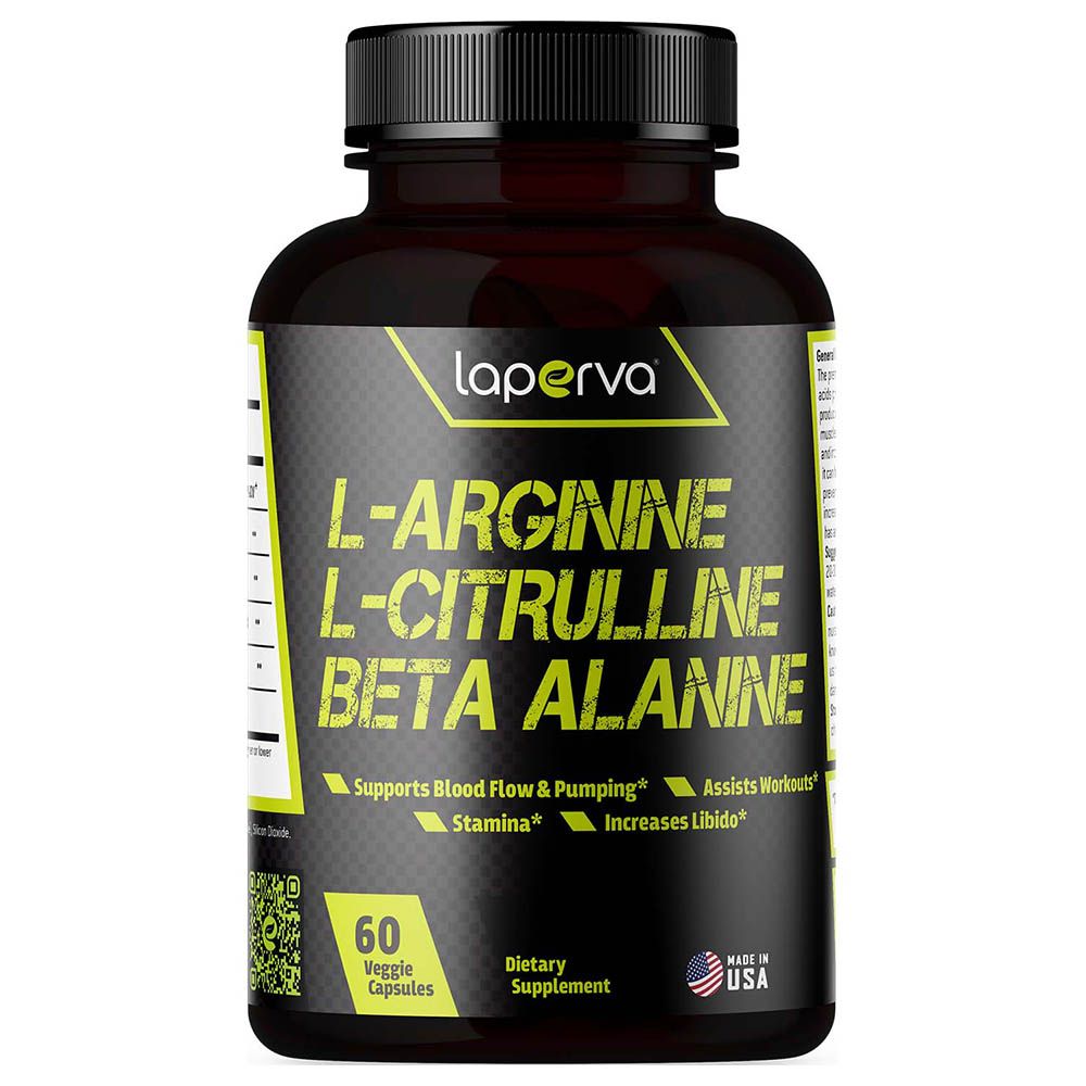 Laperva - L Arginine L Citrulline Beta Alanine Powder - 60pc