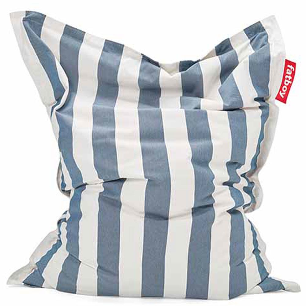 Fatboy - Original Outdoor Bean Bag - Stripe Ocean Blue