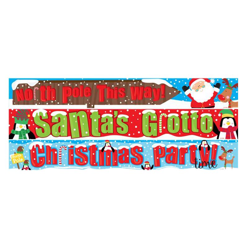 Party Delights - North Pole Paper Banners 1m