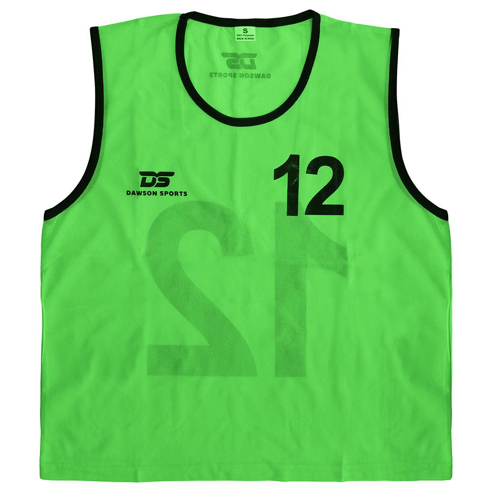 Dawson Sports - 1-12 Numbered Mesh Bibs - Pack Of 12 - Green_S