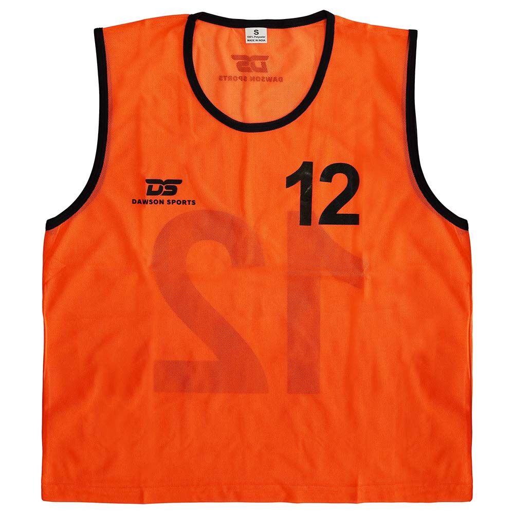 Dawson Sports - 1-12 Numbered Mesh Bibs - Pack Of 12 - Orange_M