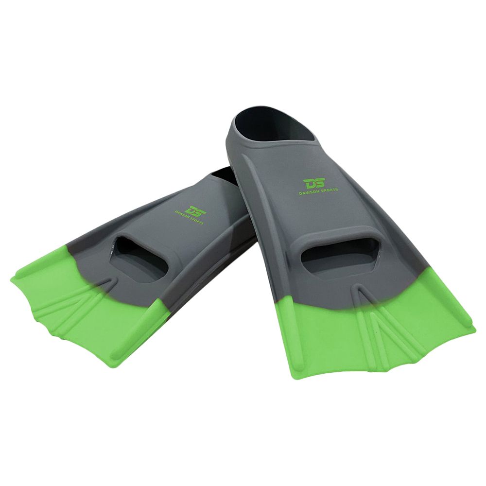 Dawson Sports Speed Fins Grey/Green - UK 7-9