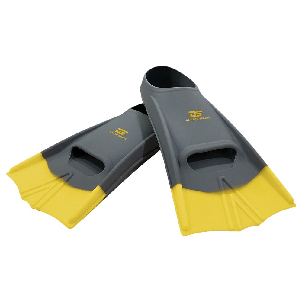 Dawson Sports Speed Fins Grey/Yellow - UK 9-11