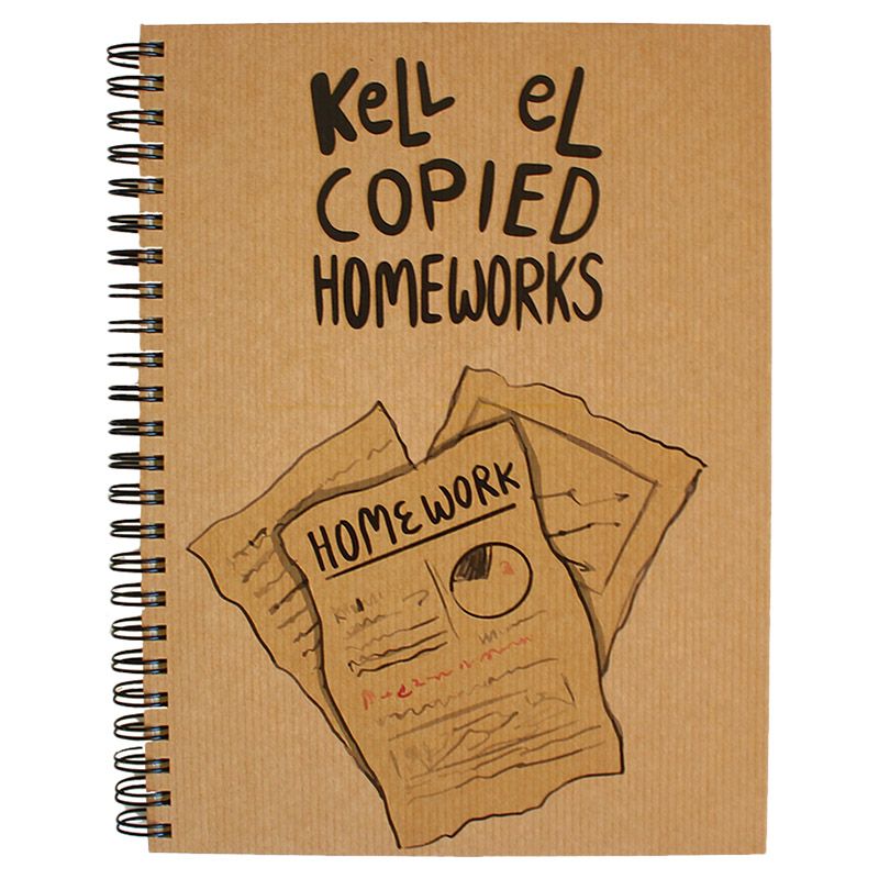 Everythink - Kel El Copied Homeworks Hardcover A5 Notebook