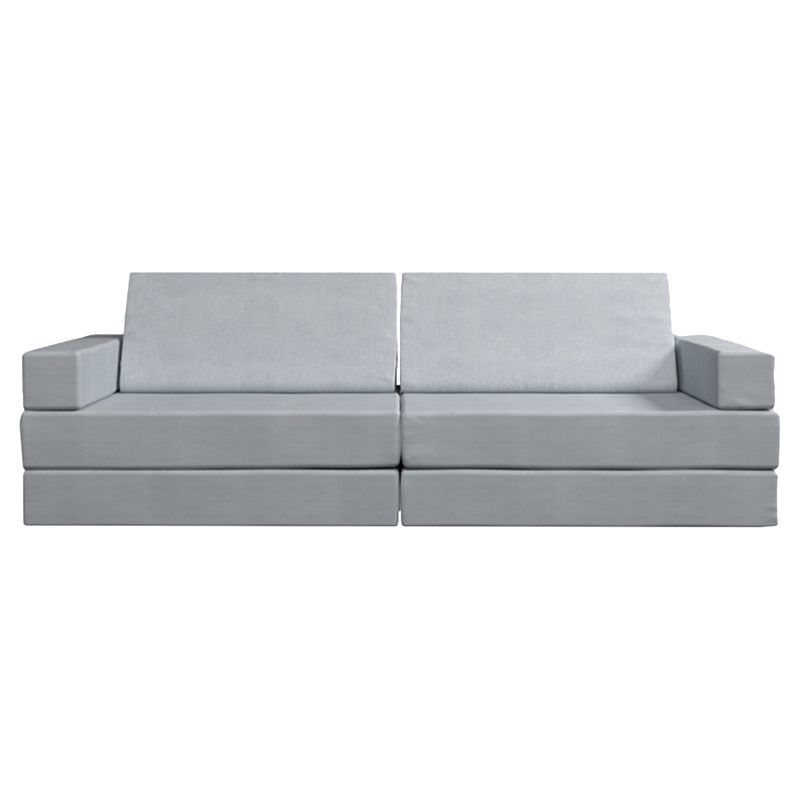 Ezzro - Modular Basic Children's Play Sofa 8pcs - Light Grey