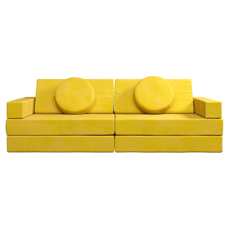 Ezzro - Modular Original Children's Play Sofa 10pcs - Sunny Yellow