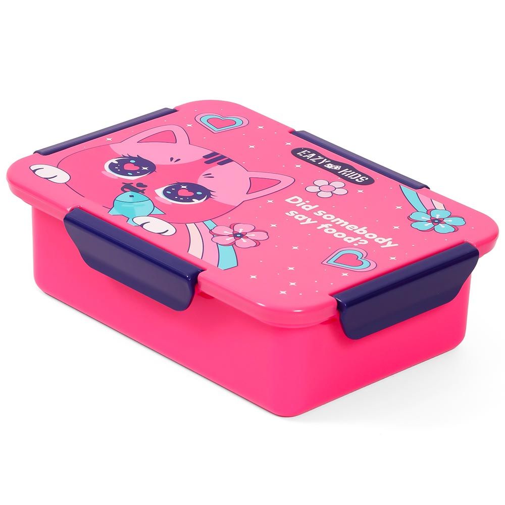 Eazy Kids - Cat Lunch Box 850ml - Pink