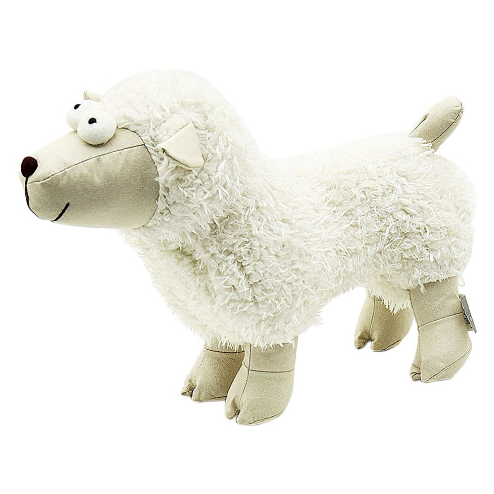 eBarza - Handmade Cute Sheep Doll Door Stopper - White