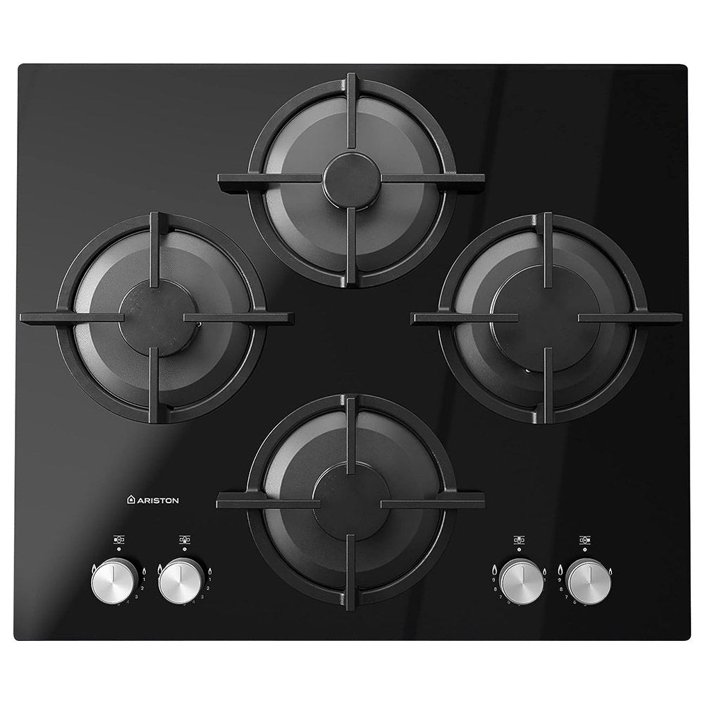 Ariston - Built In 4 Burner Gas Hob w/ Auto Ignition - 60x60 cm