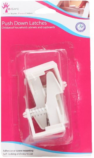 B-Safe Push Down Latches (Pack of 2)