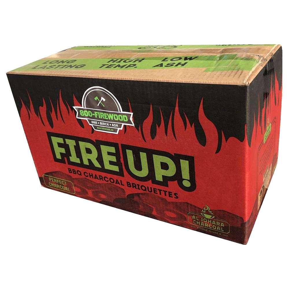 800 Firewood - Fired Up - BBQ Sawdust Charcoal - 10 kg