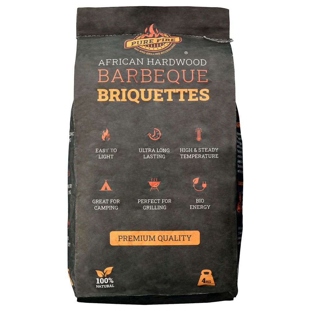 Pure Fire - Briquettes Charcoal - 4 kg