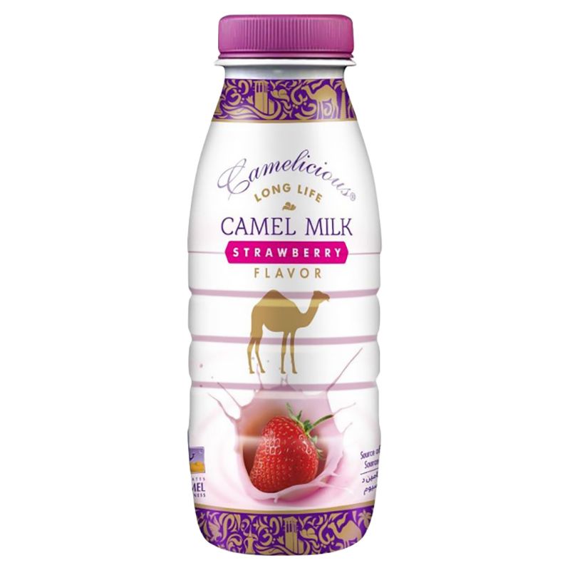 Camelicious - Long Life Strawberry Camel Milk 210ml