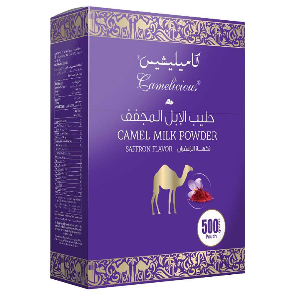 Camelicious - Camel Milk Powder Saffron Flavor 500g